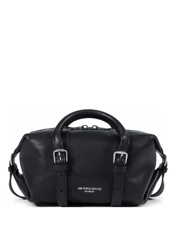 Ann Demeulemeester Small Terra Buckle Tote Bag in Black