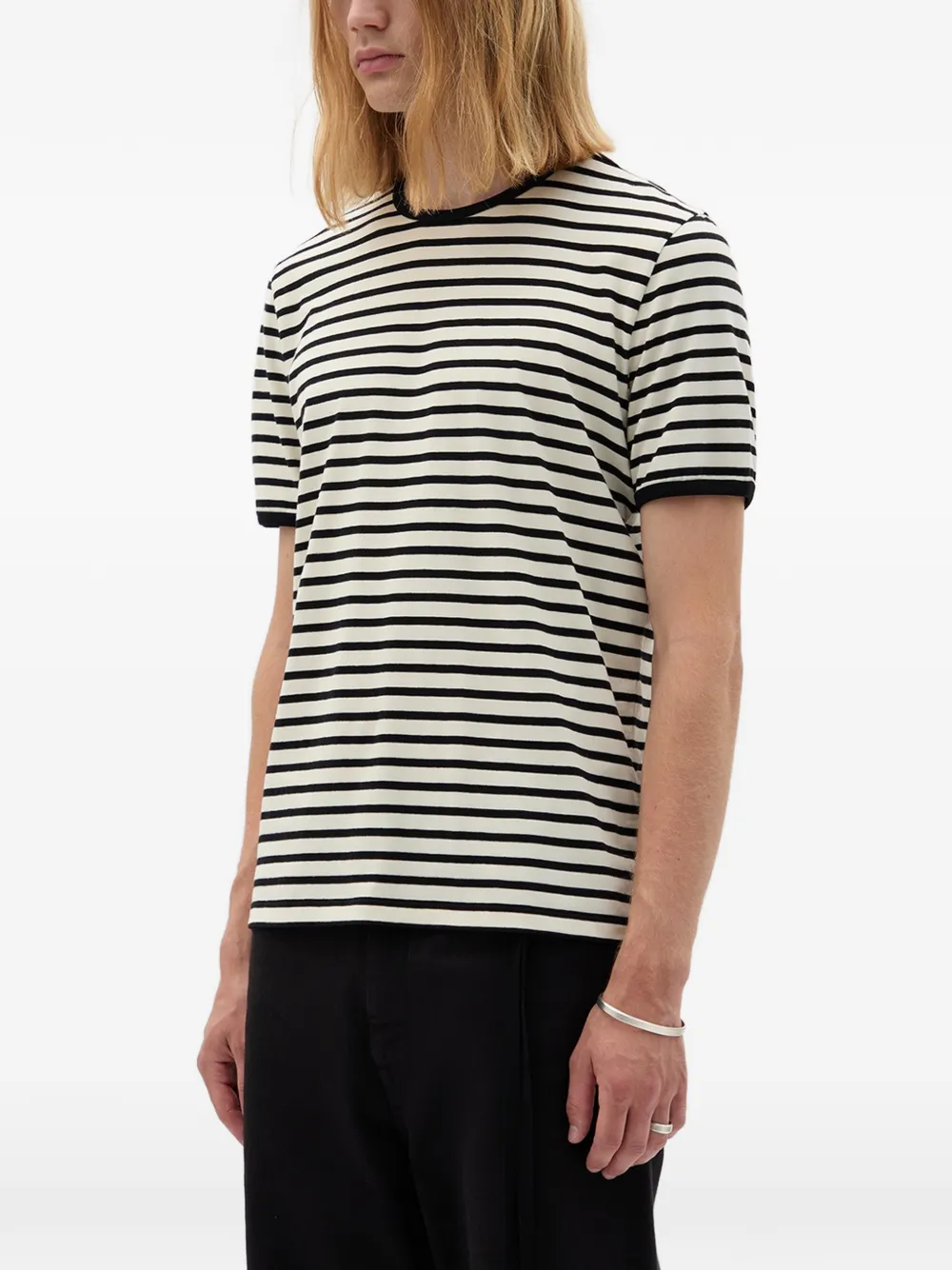  Ann Demeulemeester Aimar Striped T-shirt - White 