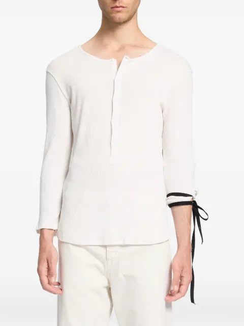 Ann Demeulemeester Ilyas Serafino rib-jersey T-shirt