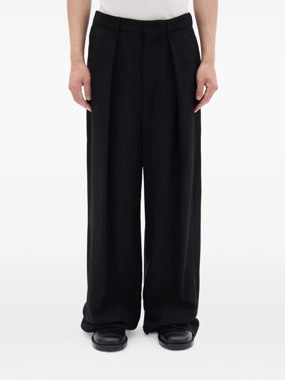 Ann Demeulemeester Botel pleated trousers - Nero