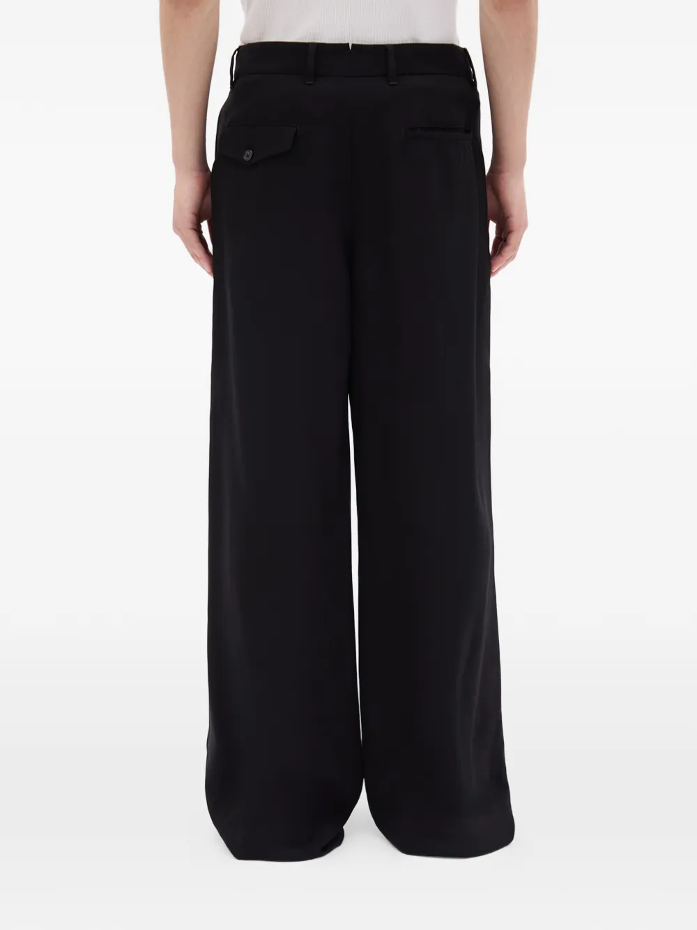 Ann Demeulemeester Botel geplooide broek Zwart