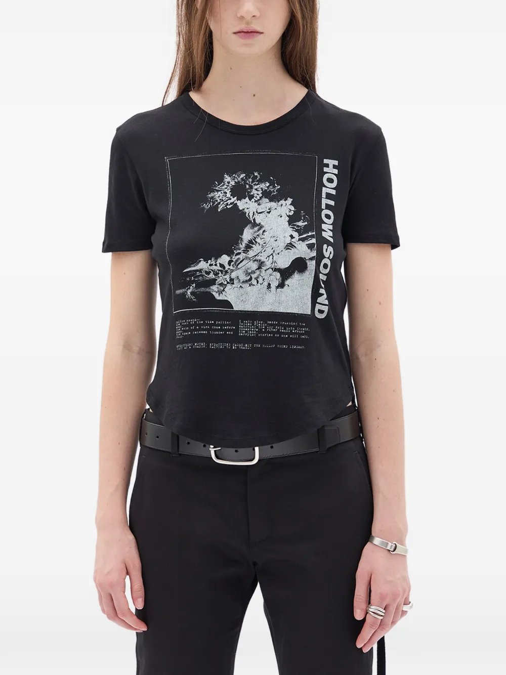 Ann Demeulemeester graphic-print T-shirt - Nero