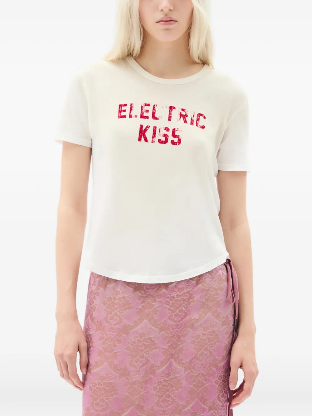 Ann Demeulemeester Floor Electric Kiss T-shirt - Weiß