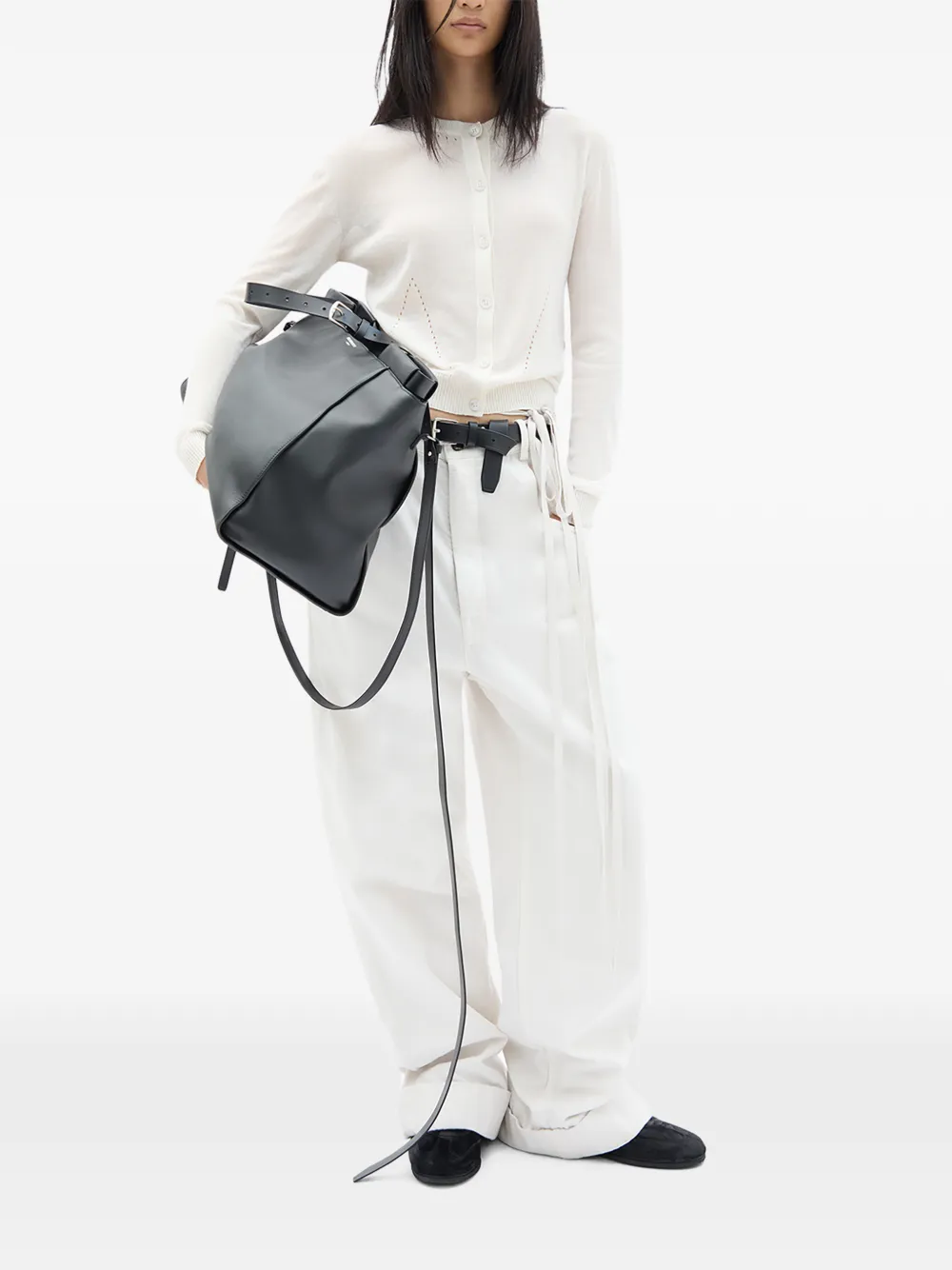  Ann Demeulemeester Bjel Button-up Cardigan - White 