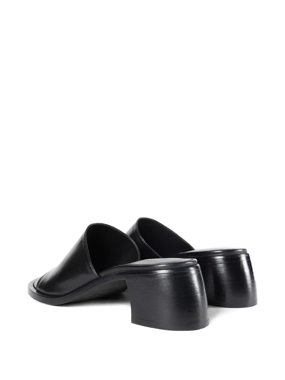 Ann Demeulemeester nappa plonge leather pumps Zwart