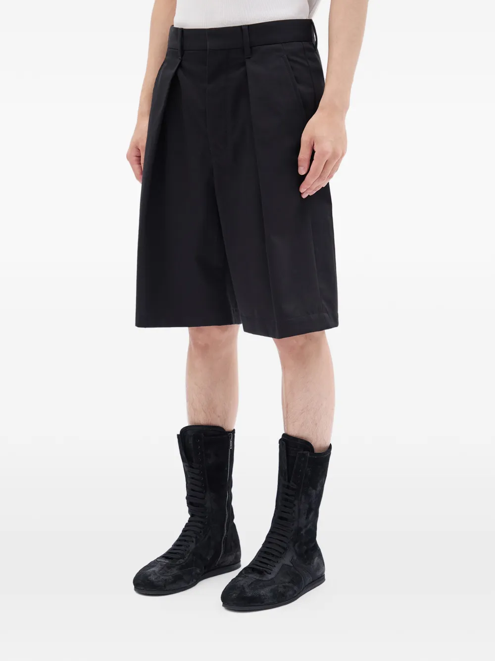  Ann Demeulemeester Pleated Shorts - Black 
