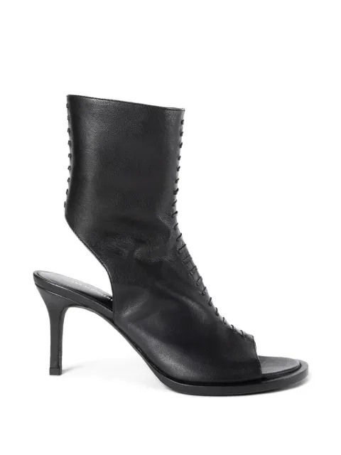 Ann Demeulemeester Elvy open toe stitched leather pumps