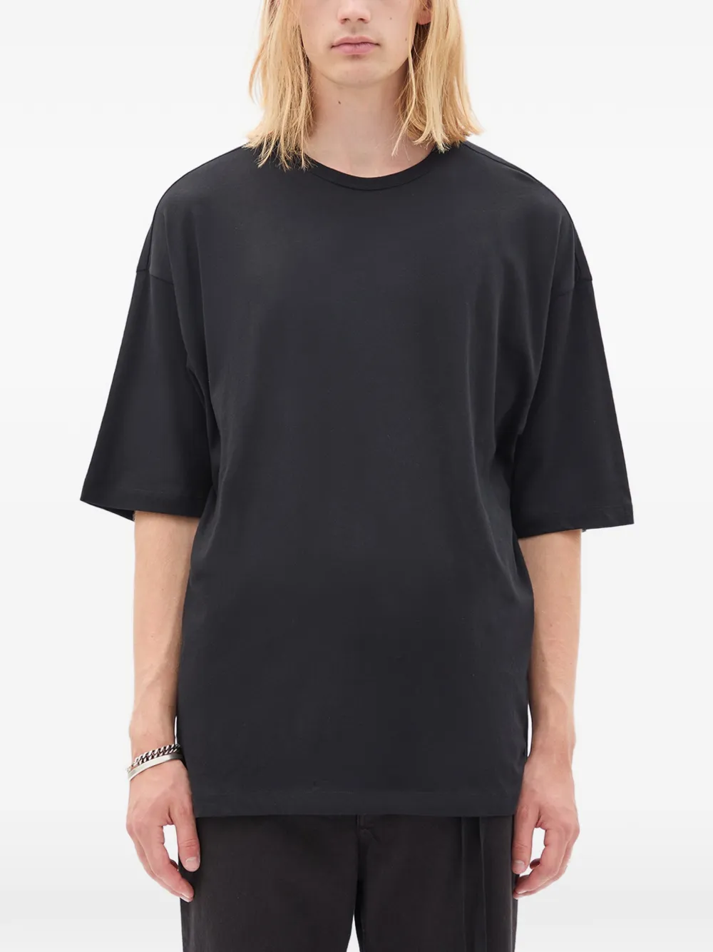 Ann Demeulemeester Dieter-print T-shirt - Nero