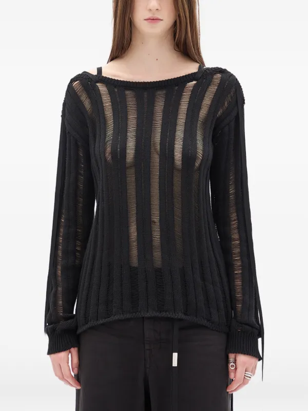 Ann Demeulemeester Gala Sweater in Black