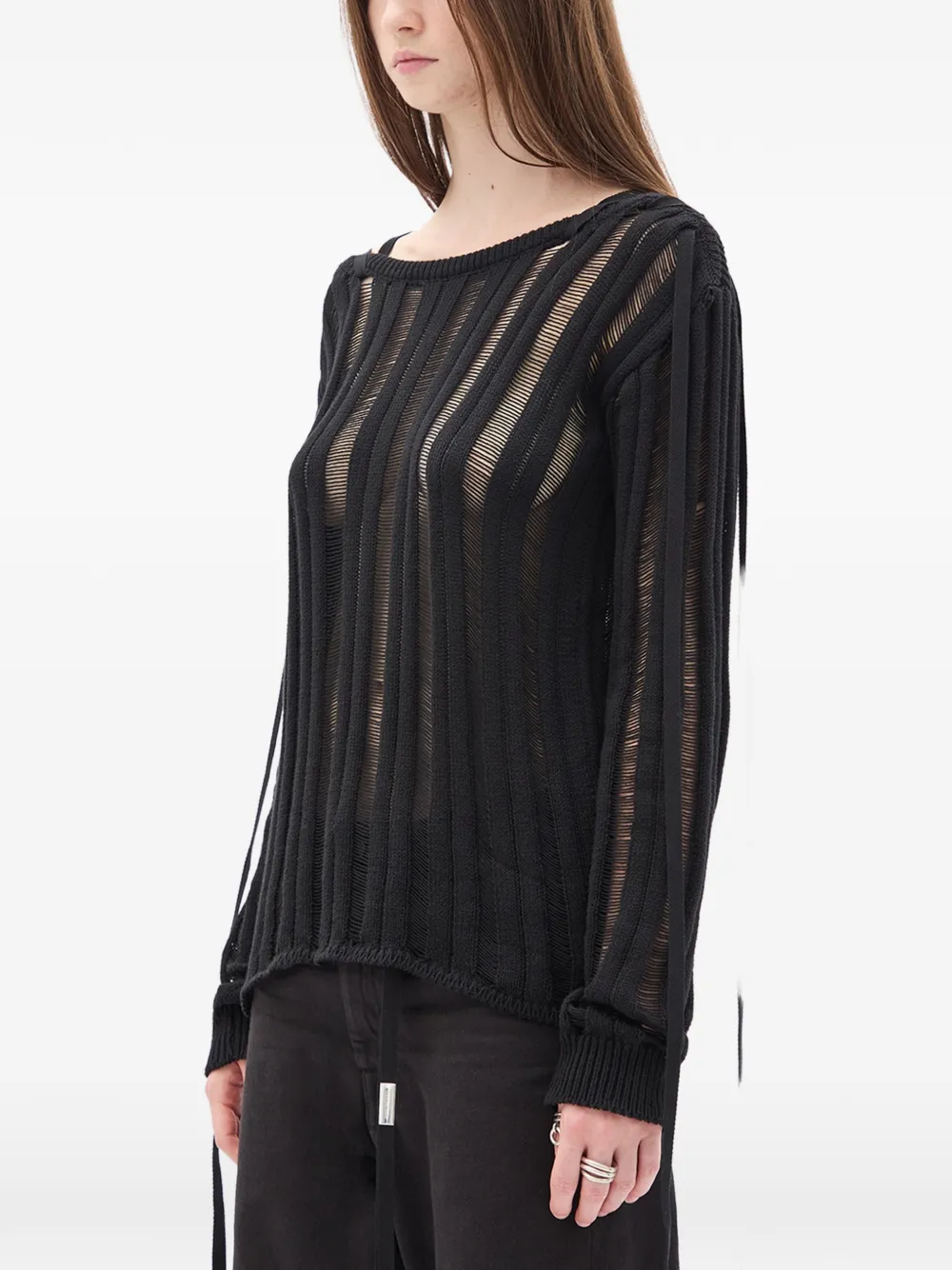  Ann Demeulemeester Pull Gala - Noir 