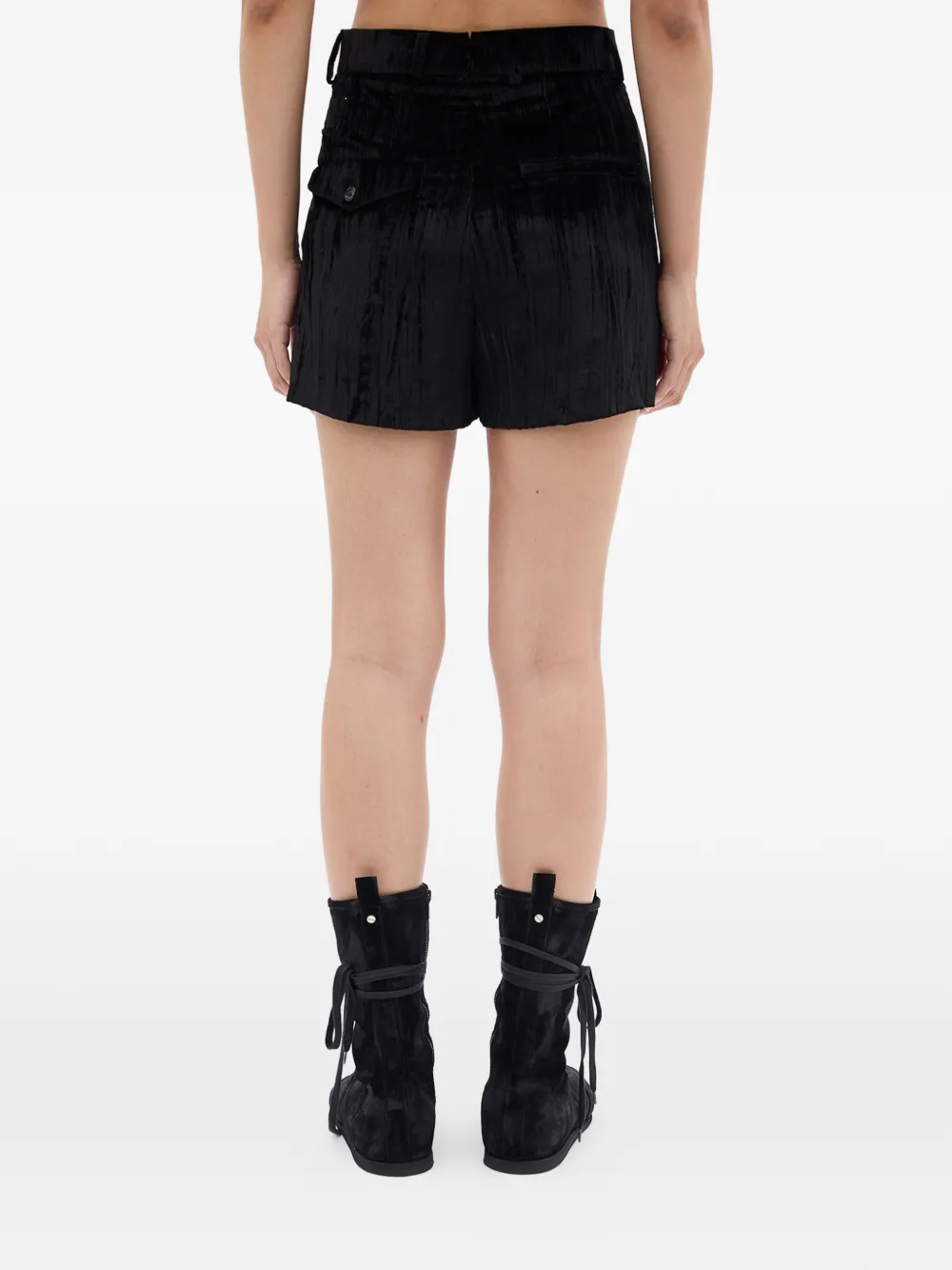 Ann Demeulemeester High waist shorts Zwart