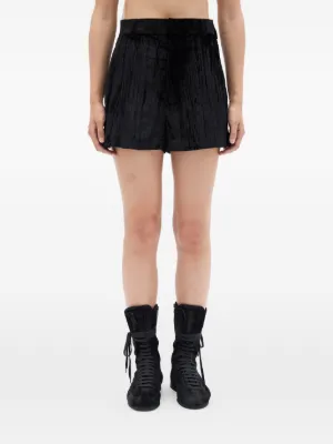 ANN DEMEULEMEESTER ショートパンツ 製品染め ミニスカート ANN ANN DEMEULEMEESTER ショートパンツ 製品染め ミニスカート ANN