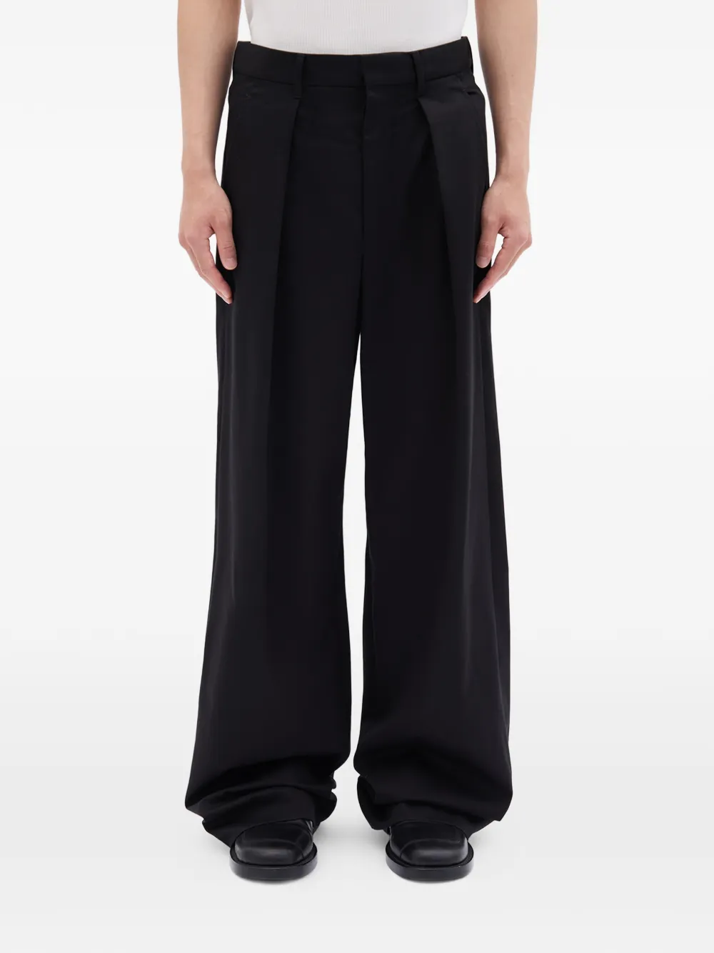 Ann Demeulemeester Botel pleated trousers - Nero
