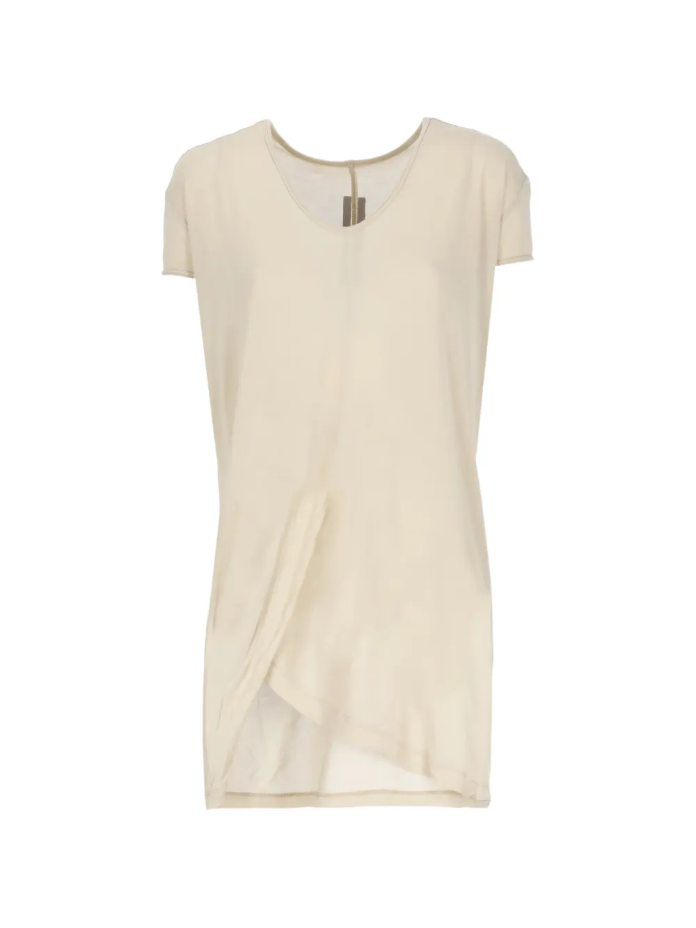 Rick Owens Temple Hiked T V-neck T-shirt - Toni neutri