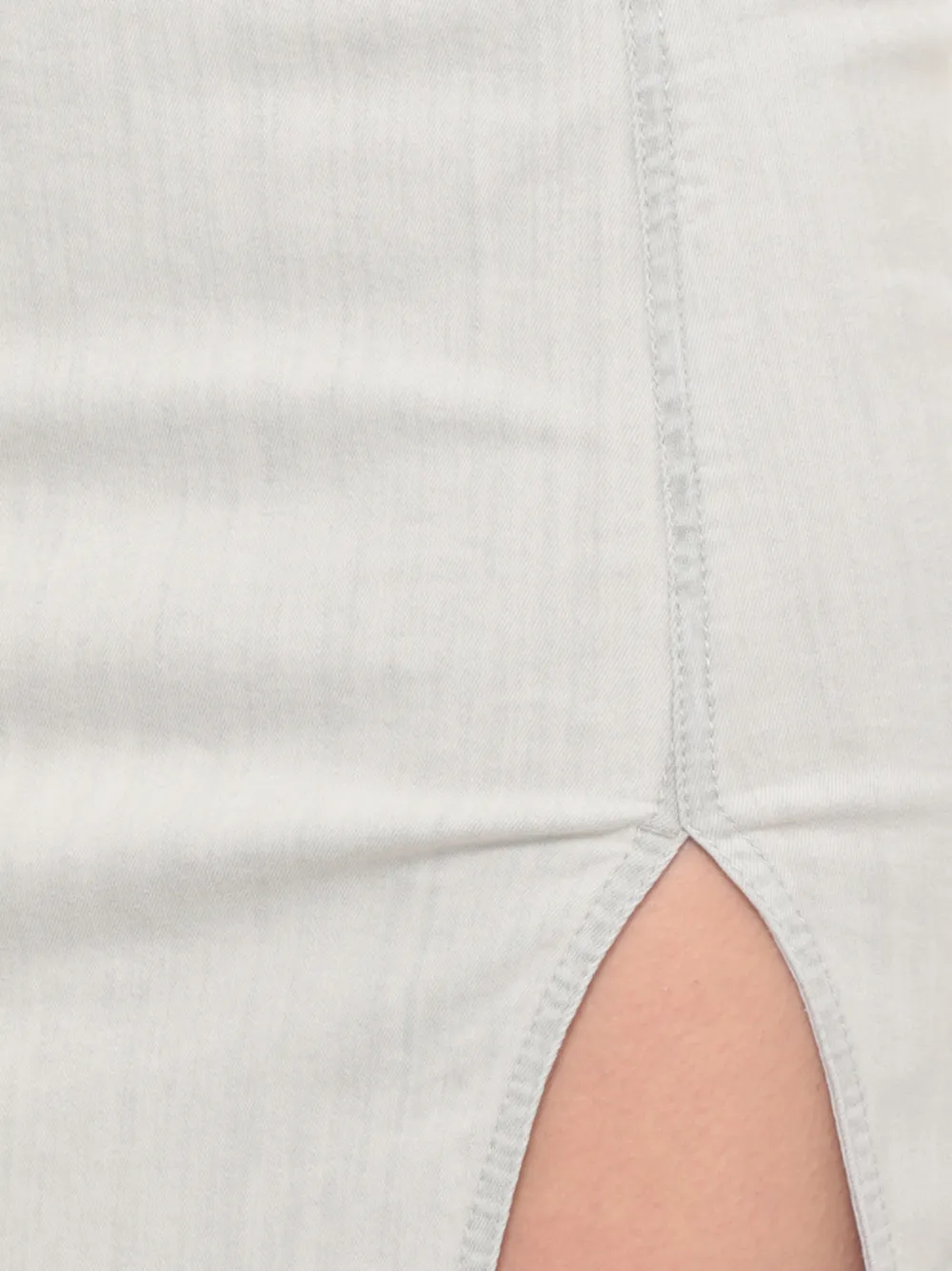 Rick Owens DRKSHDW Sacred mini-rok met gerafelde afwerking Beige