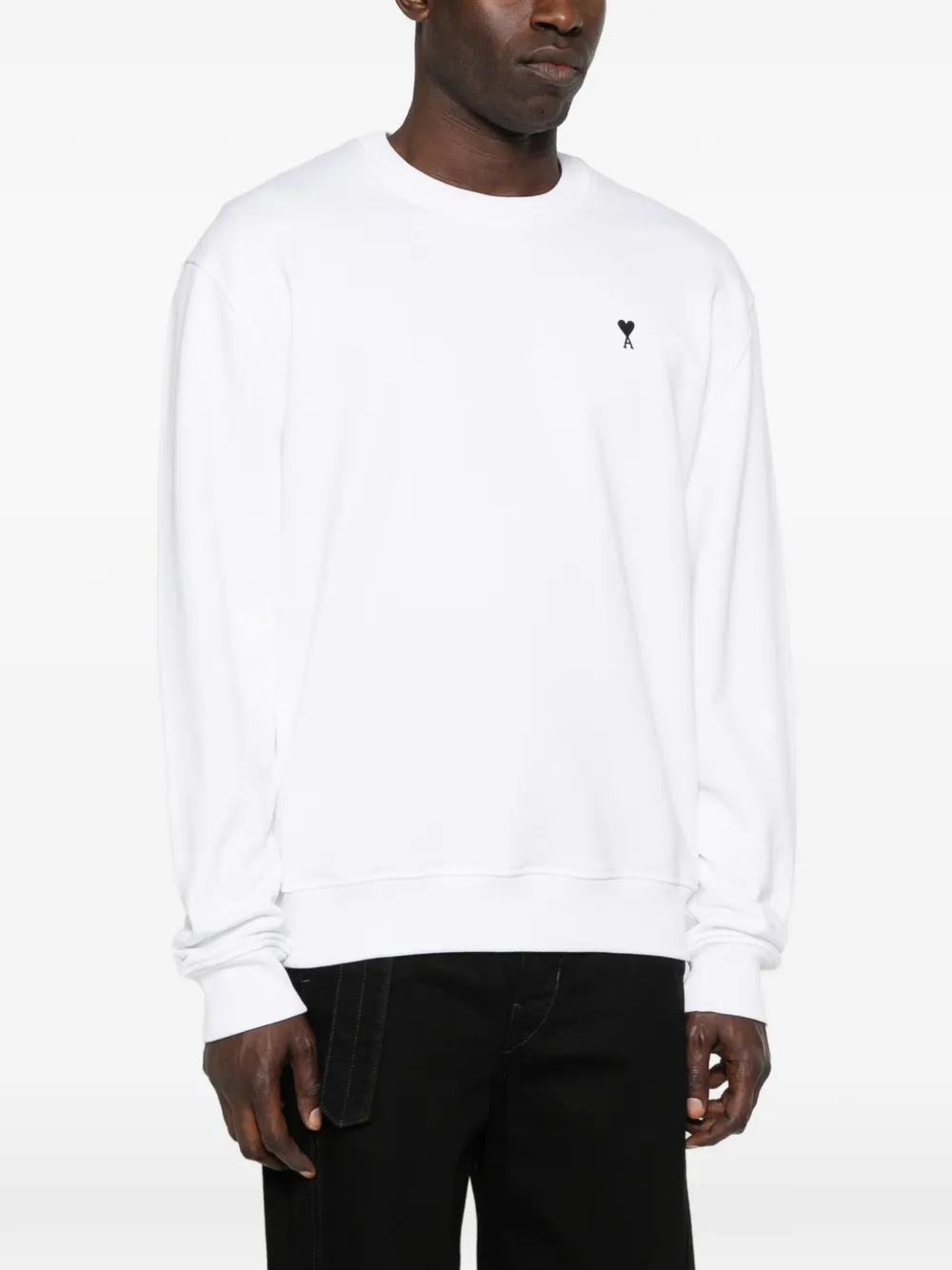 AMI Paris Katoenen sweater Wit