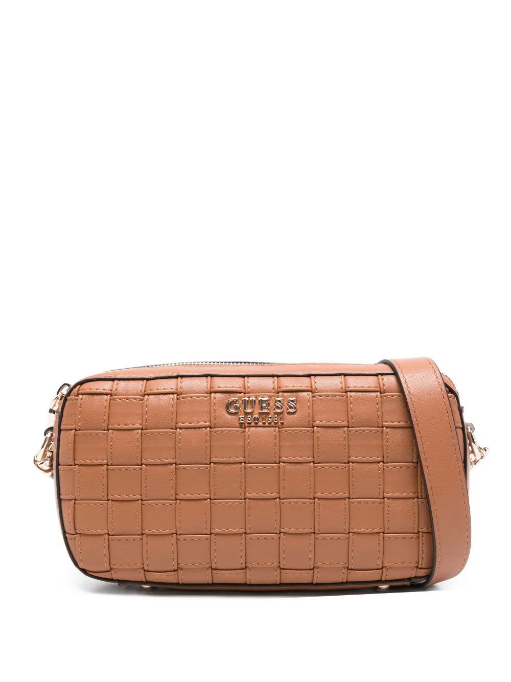 GUESS USA Sandy woven cross body bag - Toni neutri