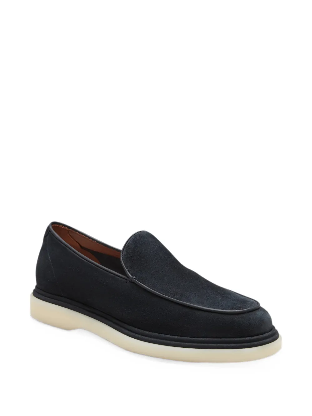 Fratelli Rossetti suede-finish slip-on loafers - Blu