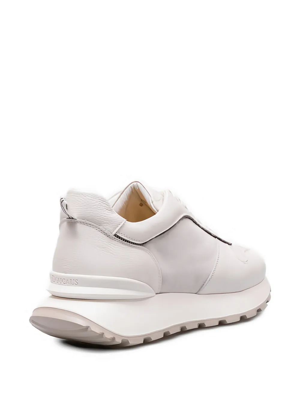Doucal's panelled leather sneakers Wit