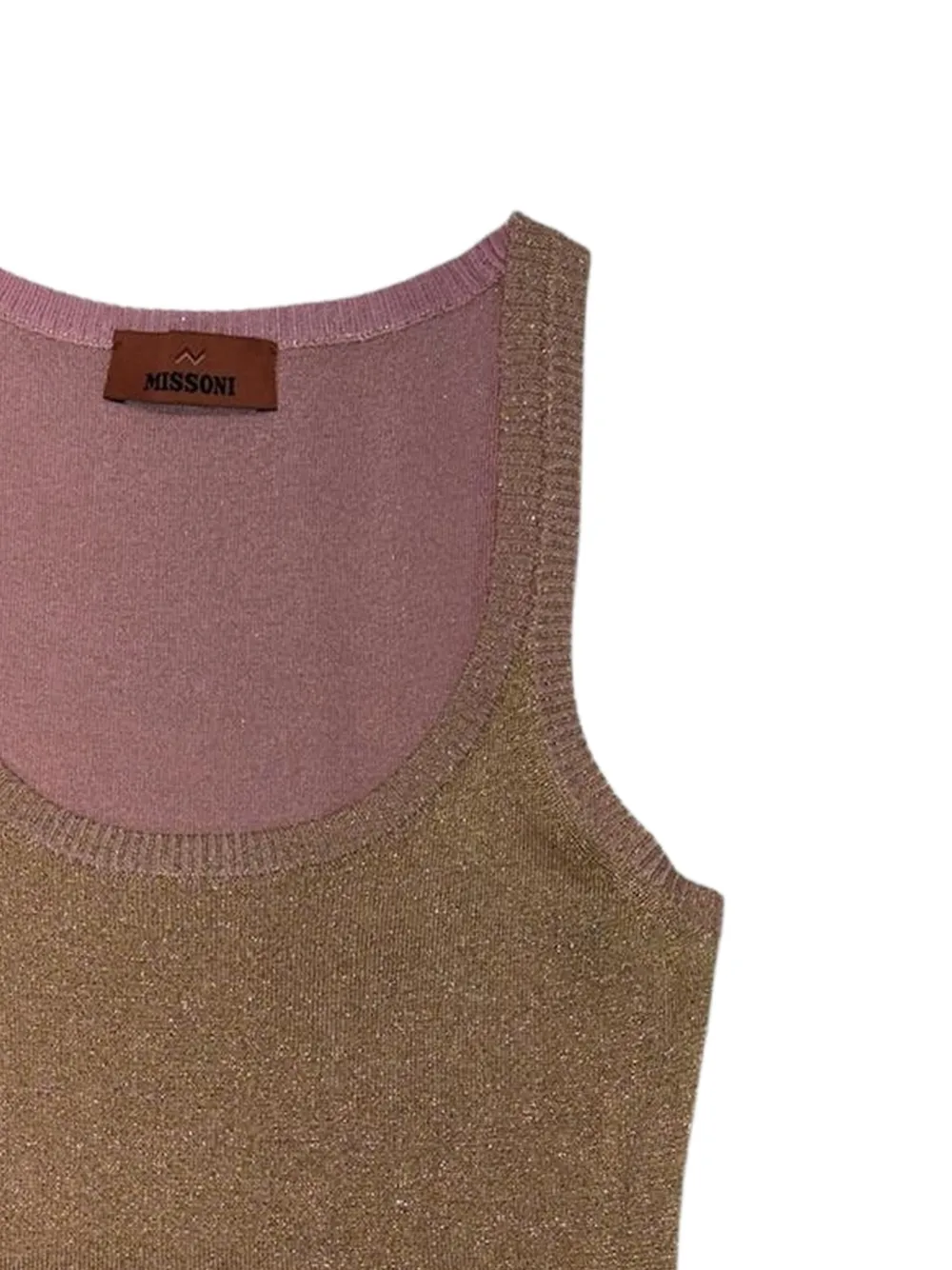  Missoni Scoop-neck Top - Gold 