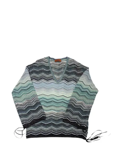 Missoni playera con motivo chevron y cuello en V