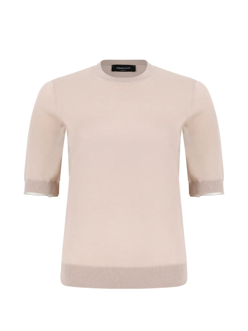 Fabiana Filippi Fein gestricktes T-Shirt - Nude