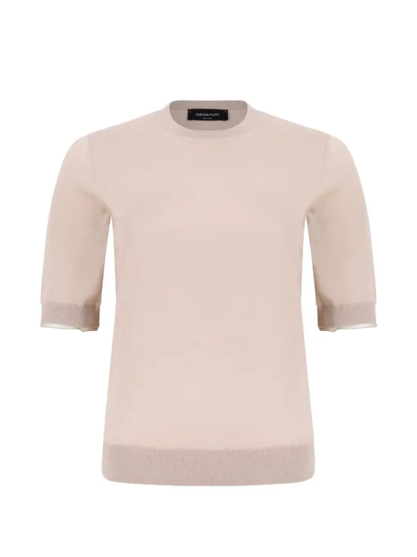 Fabiana Filippi ファインニット Tシャツ | グレー | FARFETCH JP