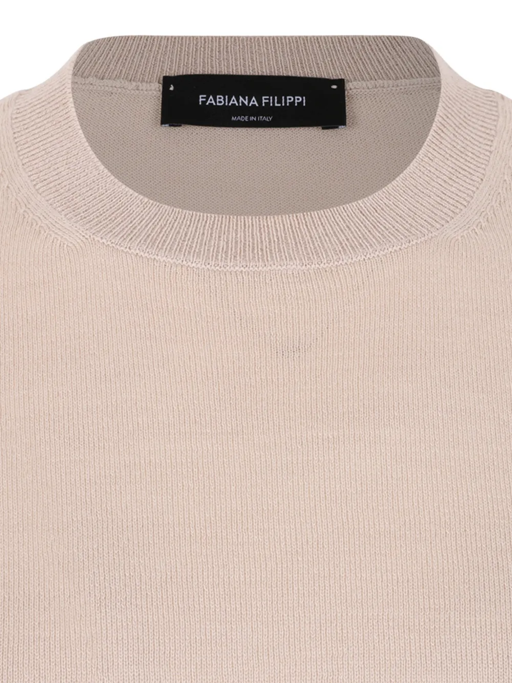 Fabiana Filippi Fijngebreid T-shirt Grijs
