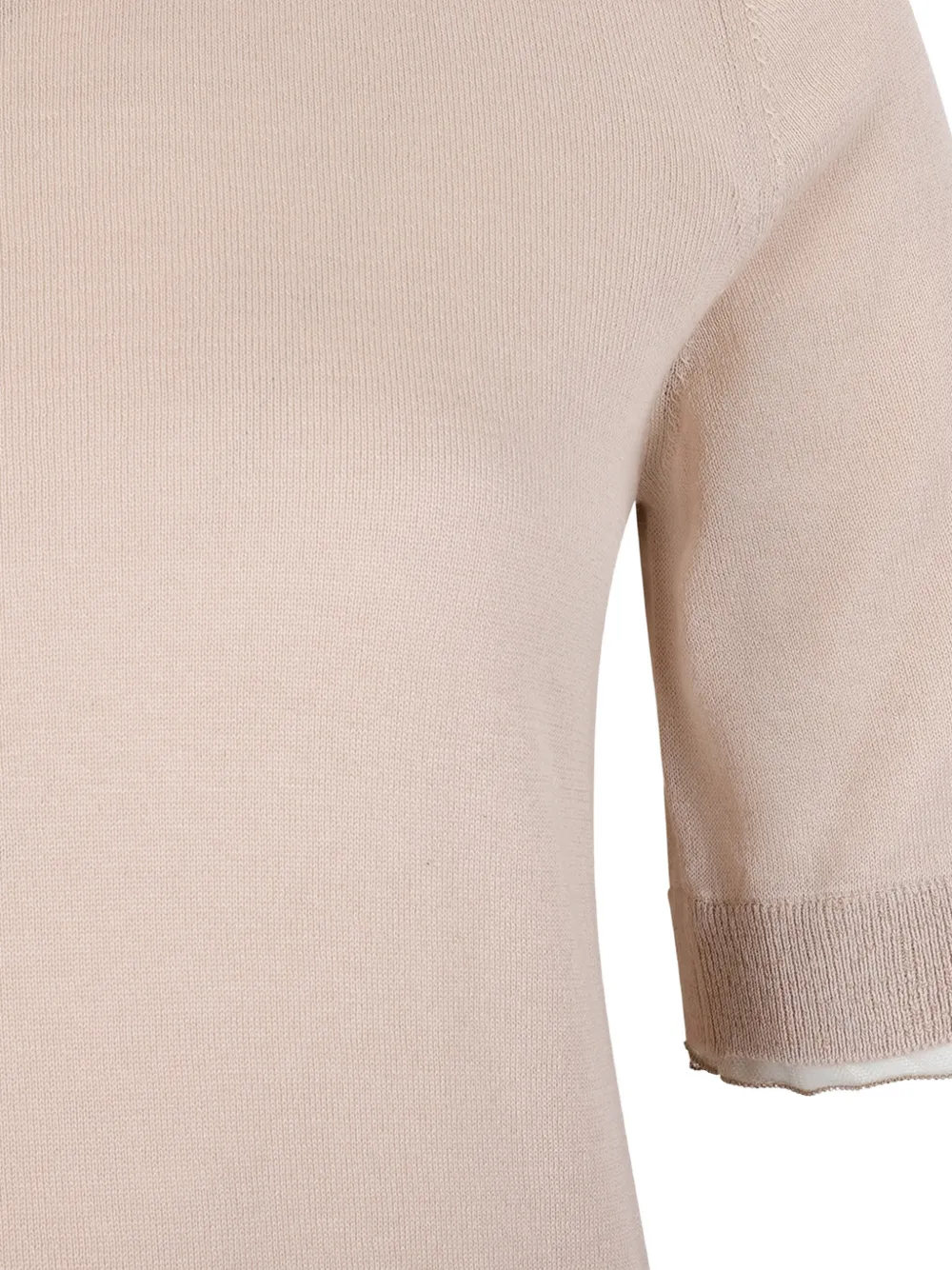 Fabiana Filippi Fijngebreid T-shirt Grijs
