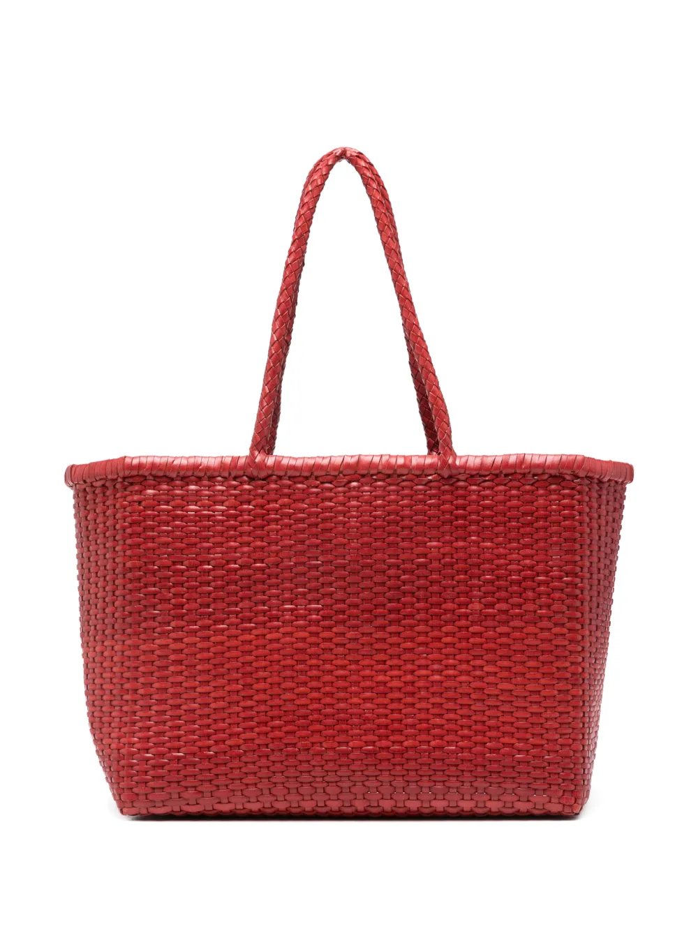 DRAGON DIFFUSION B Weave big shoulder bag - Rosso