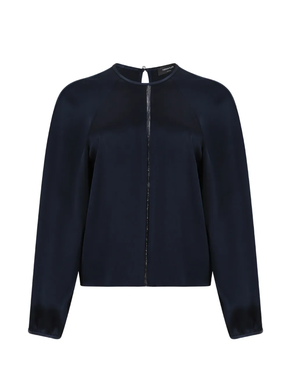 Fabiana Filippi bead-embellished raglan-sleeve sweater - Blu