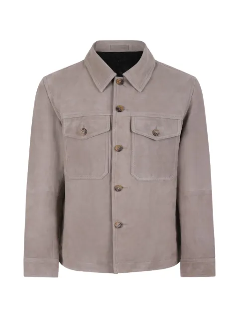 SELECTED pockets button suede jacket