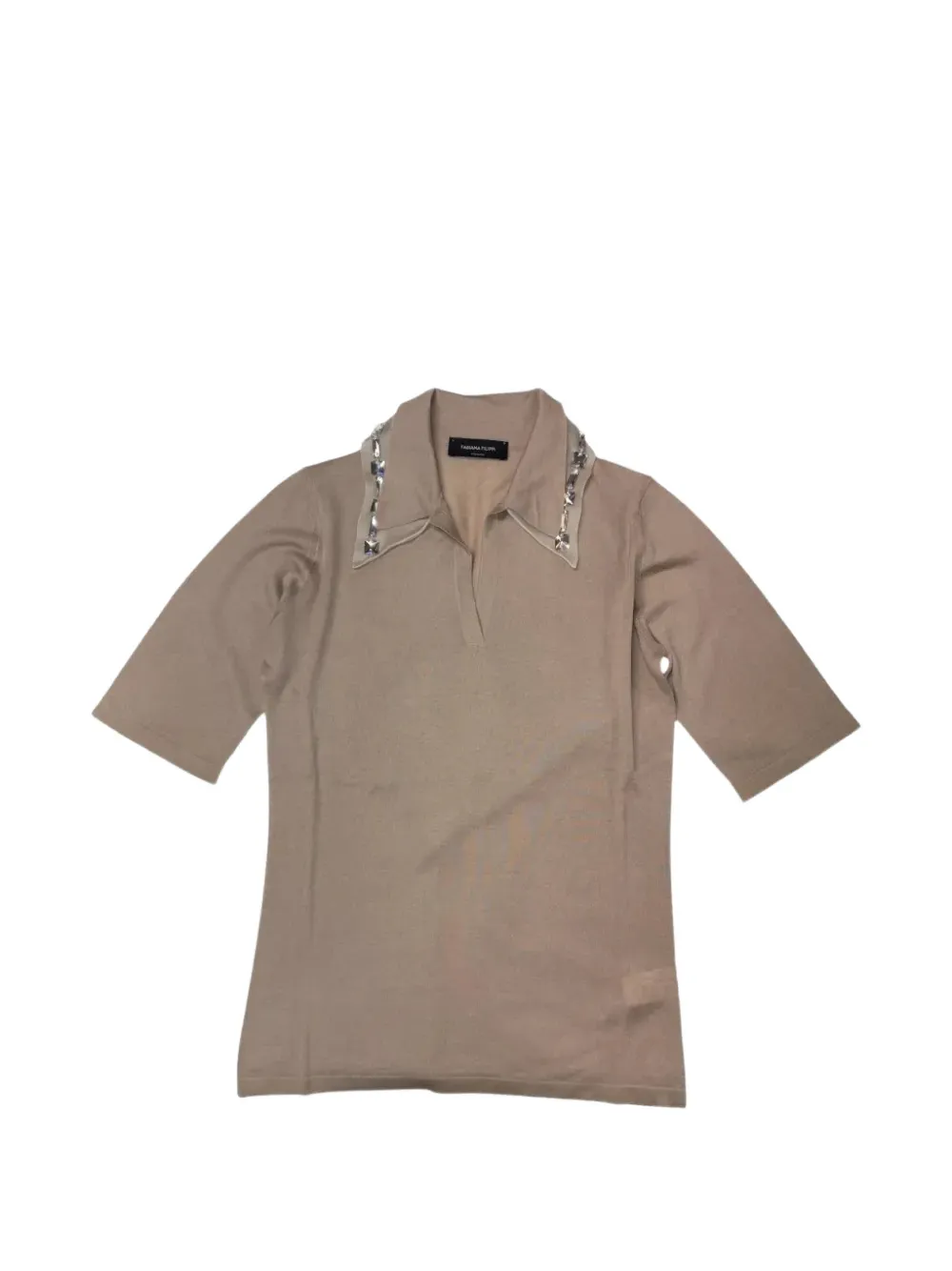 Fabiana Filippi Hemd mit verziertem Kragen - Nude