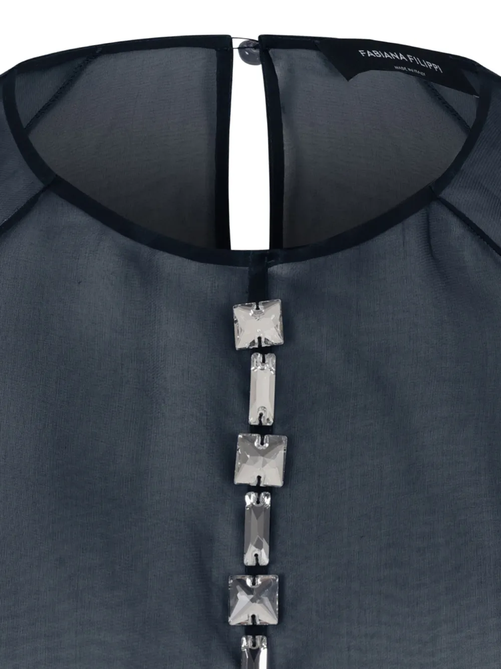 Fabiana Filippi Verfraaide blouse Zwart