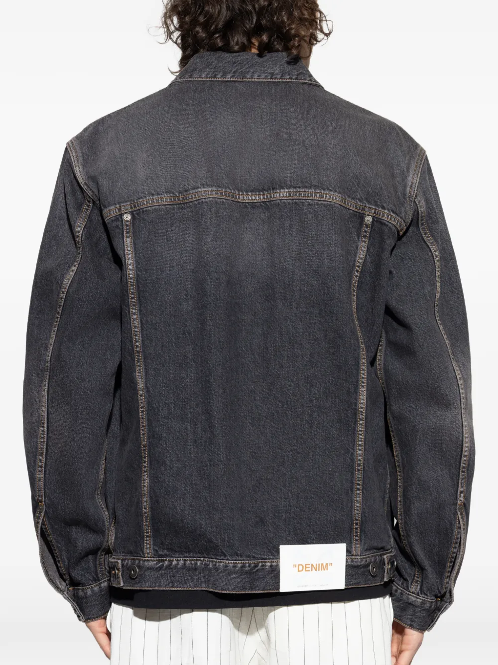 flag-patch cotton jacket