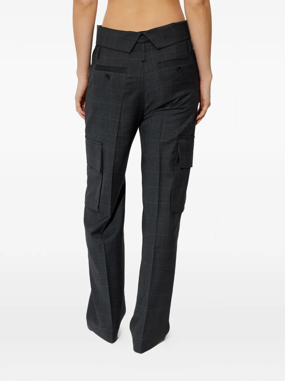 IRO Cruze geruite cargo broek Grijs