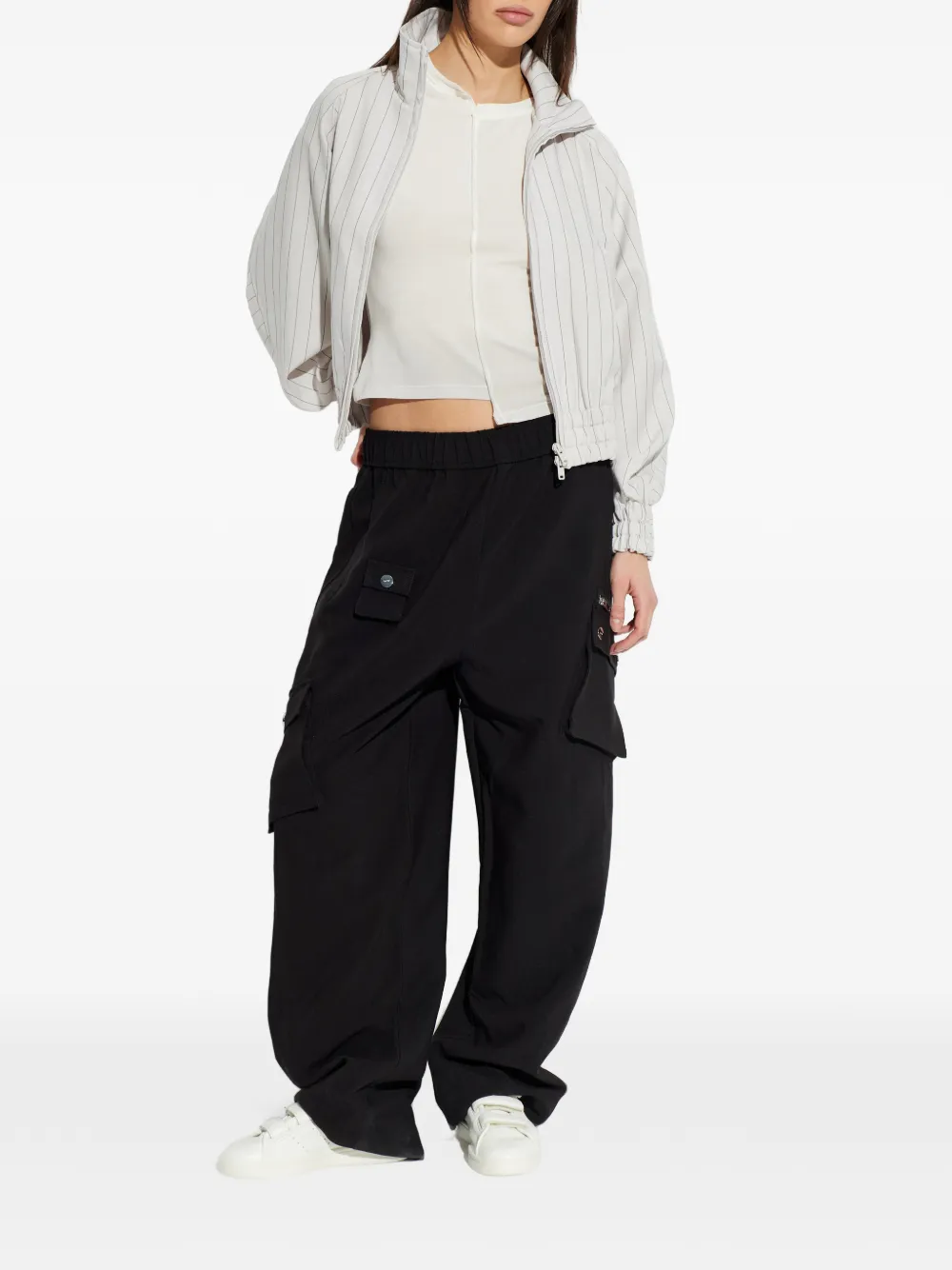  Y-3 Striped Zip-up Jacket - White 