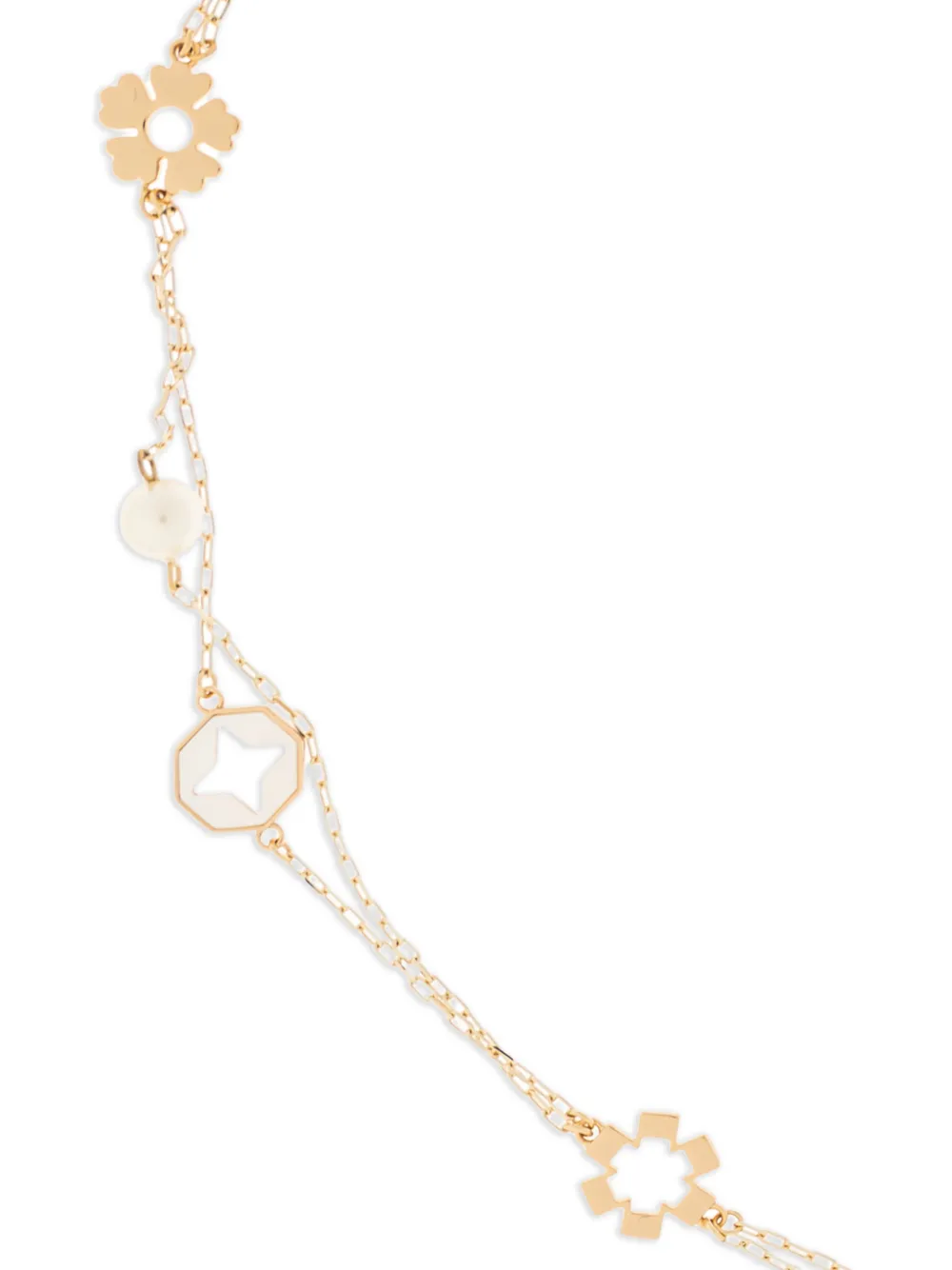  Tory Burch Flower Necklace - Gold 