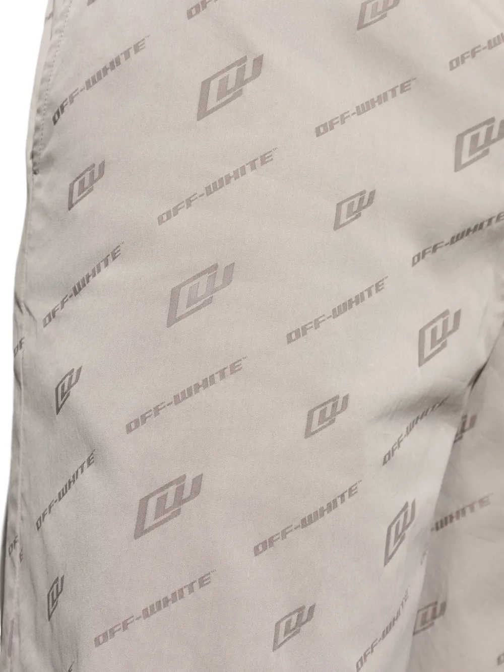 Off-White Shorts met logoprint Beige