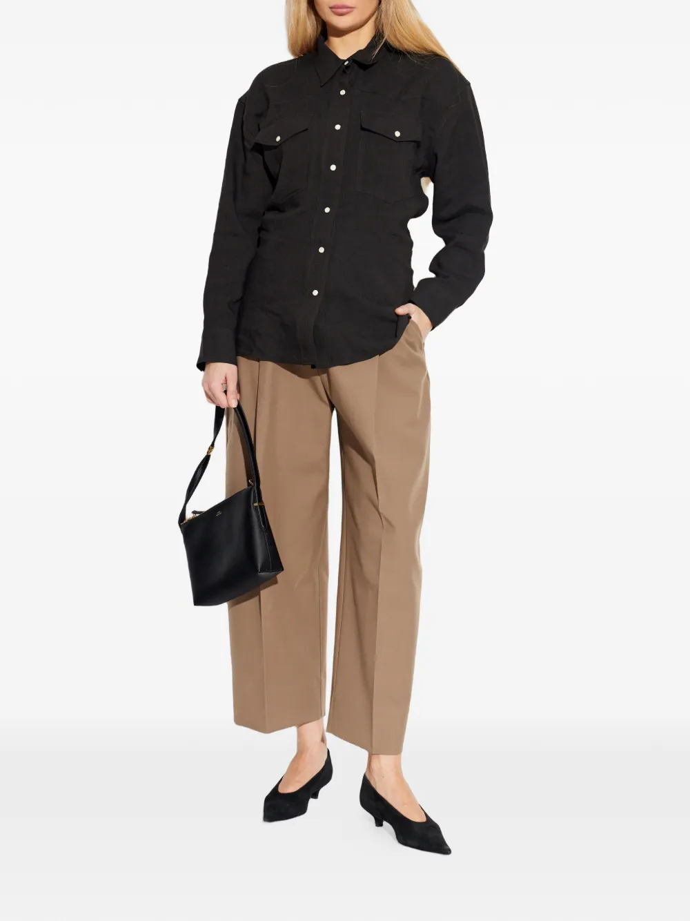  Studio Nicholson Buttoned Pocket Shirt - Black 