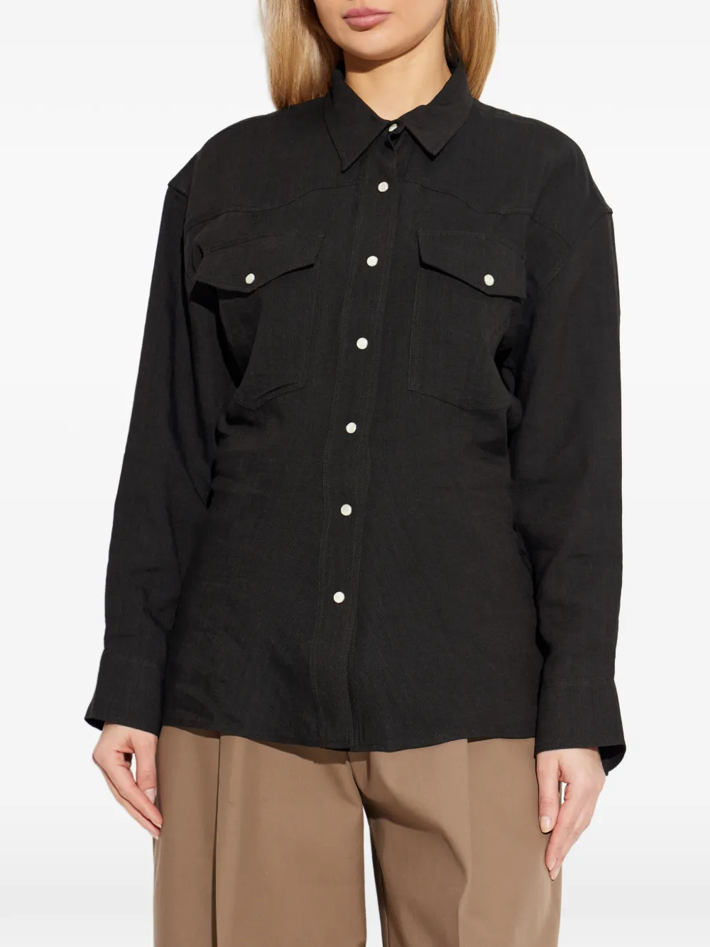  Studio Nicholson Buttoned Pocket Shirt - Black 