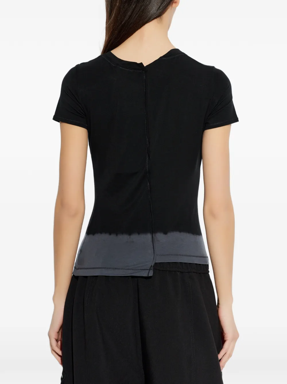 Y-3 T-shirt met dip-dye vlakken Zwart