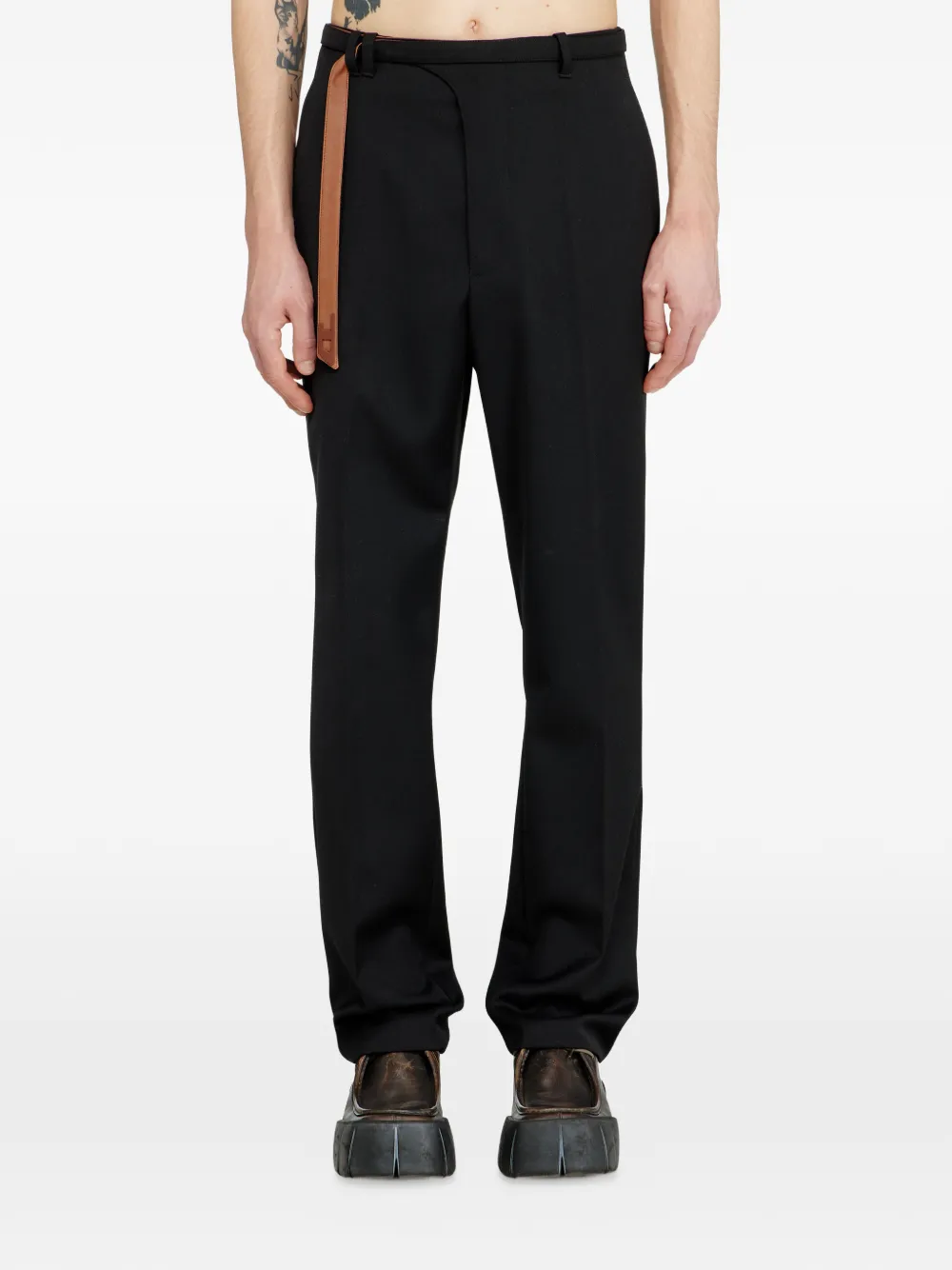 Diesel Broek met logo Zwart