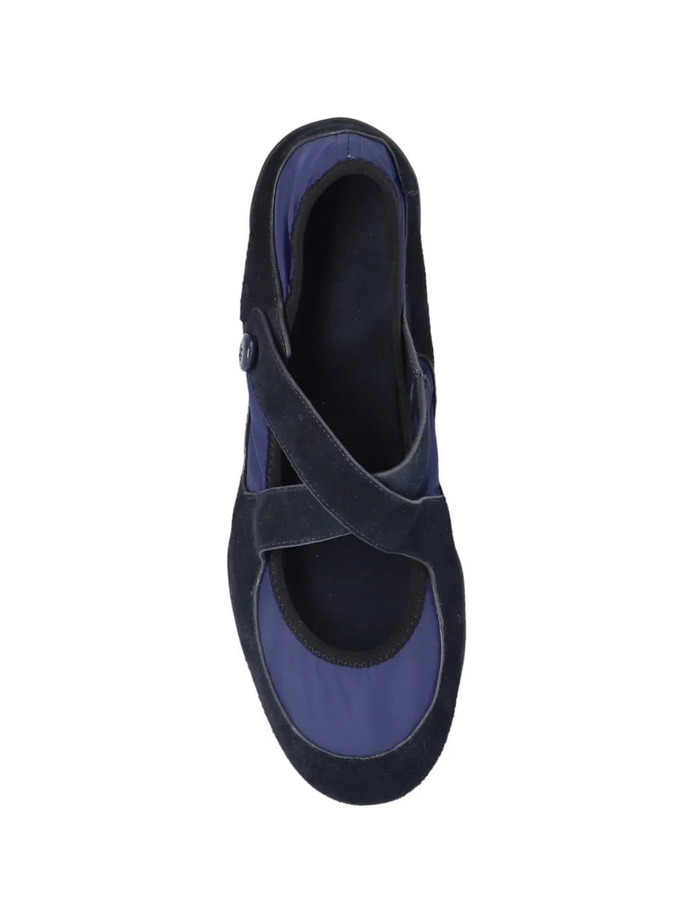 Tory Burch Romy round-toe strap ballet flats Blauw