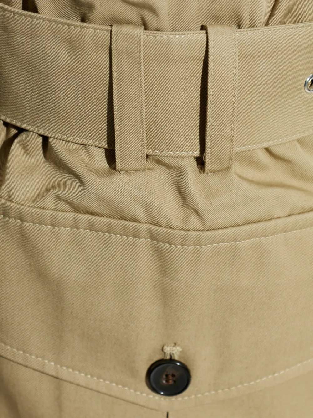 IRO Mini-rok met ceintuur Beige