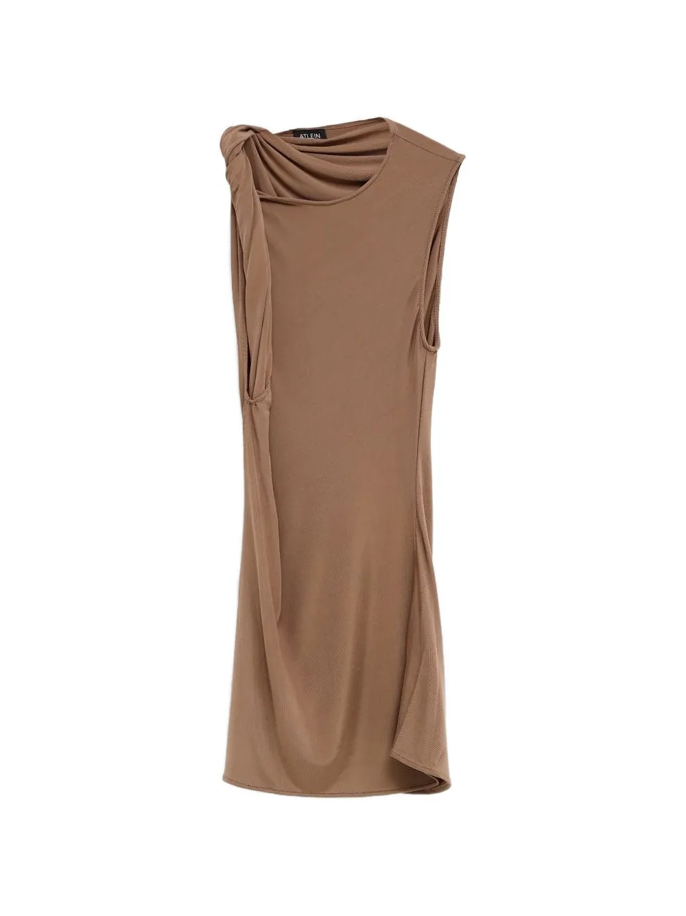 Atlein draped sleeveless top - Toni neutri