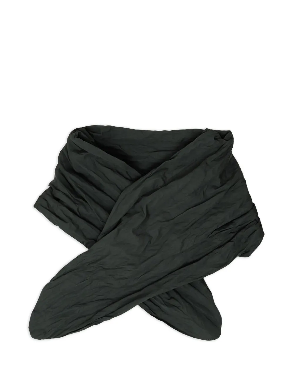 TOTEME crinkled draped scarf - Grün