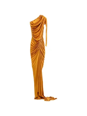 knee length dresses for ladies Blythe Metallic Plisse Midi Dress main image 1