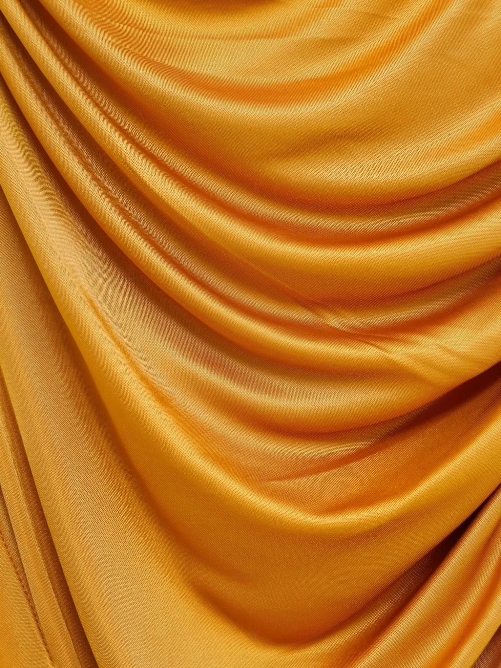  Atlein Draped One-shoulder Gown - Orange 