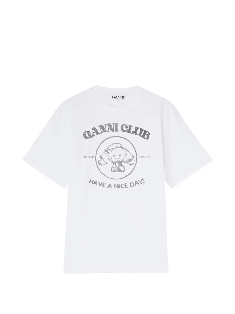 GANNI Club T-shirt - Bianco
